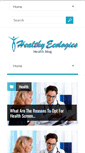 Mobile Screenshot of healthyecologies.com